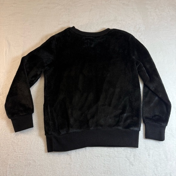 Black Kids Soft Sweater with Silver Reindeer Design Size S(7/8) - Picture 2 of 6